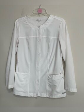 Jockey Women's White‎ Snap-Front Medical Jacket~ Size XS Medical Staff